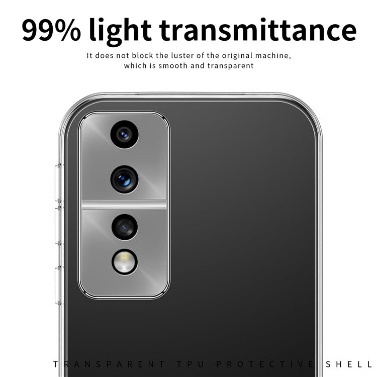 MOFI TPU Phone Case for Honor 80 GT 5G, Transparent Cellphone Back Protector Cover