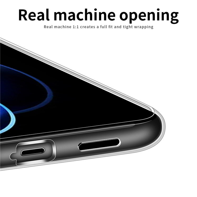 MOFI TPU Phone Case for Honor 80 GT 5G, Transparent Cellphone Back Protector Cover