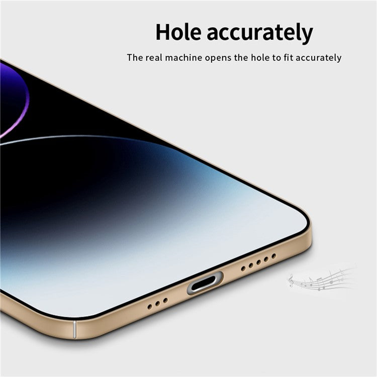 PINWUYO PC Series for iPhone 14 Pro Phone Case Matte Hard PC Shock Absorption Cover with Magnetic Ring Holder - Blue
