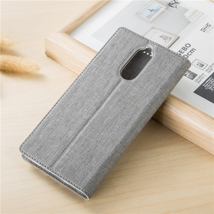 VILI DMX Style Auto-absorbed Leather Case with Card Holder for Huawei Mate 10 Lite - Grey