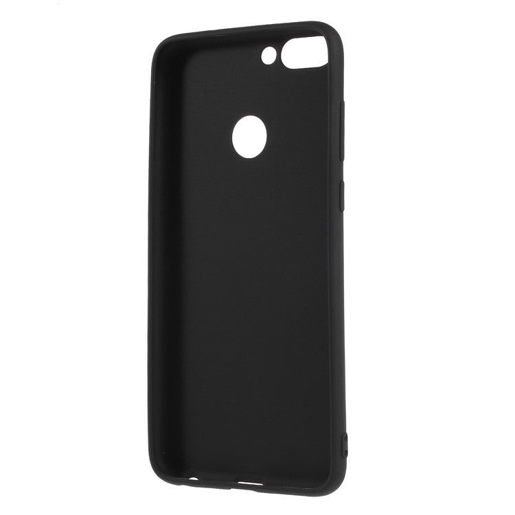 Matte Anti-scratch TPU Phone Case for Huawei P Smart/Enjoy 7S - Black