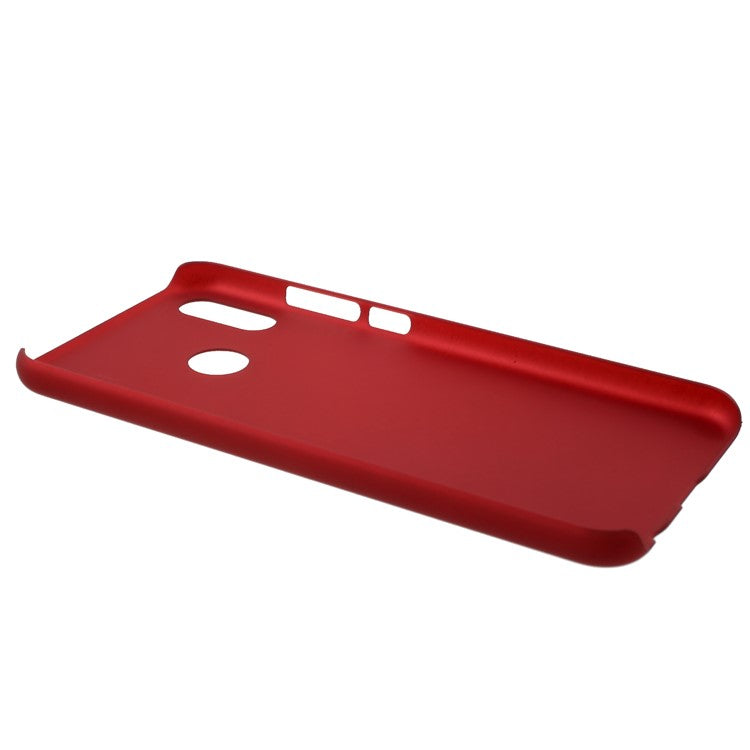 Rubberized Hard Plastic Case for Huawei P20 Lite / Nova 3e - Red