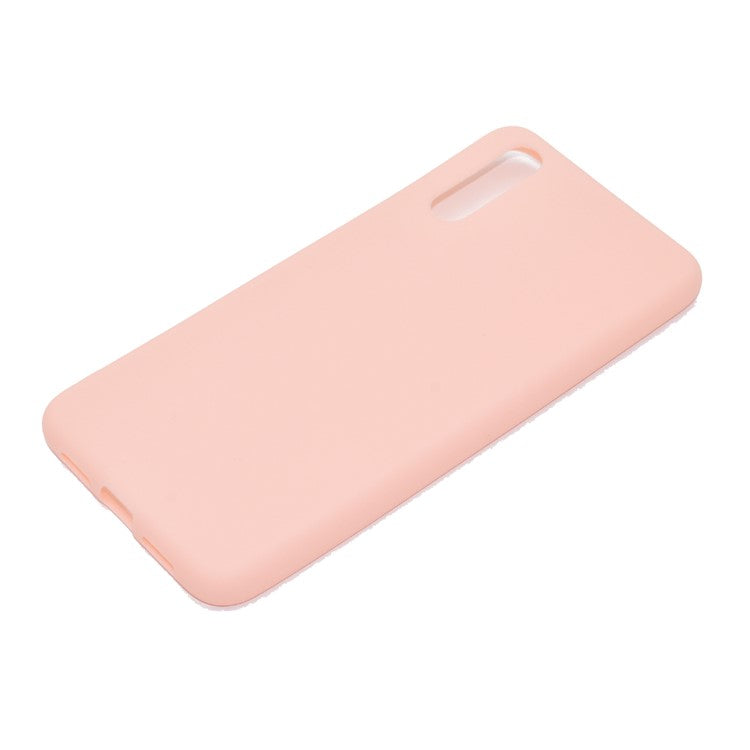 For Huawei P20 Solid Color Frosted Soft TPU Phone Case Shell - Pink