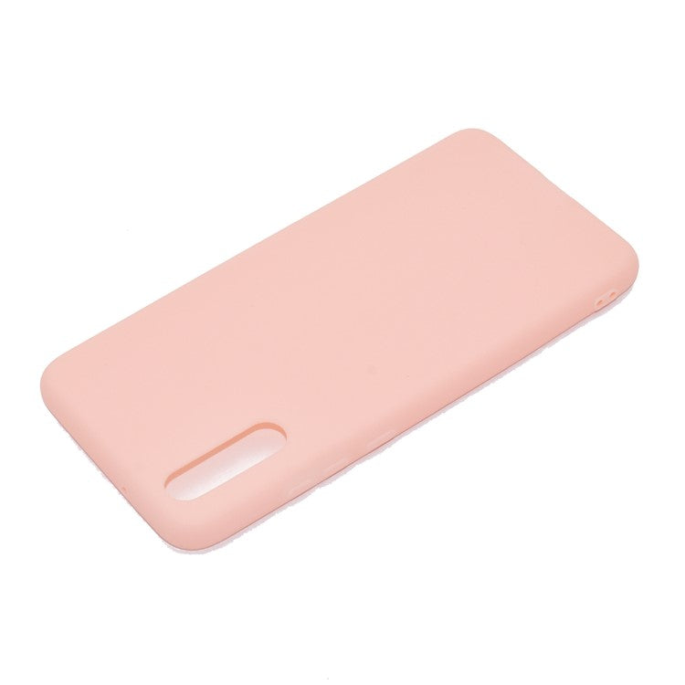 For Huawei P20 Solid Color Frosted Soft TPU Phone Case Shell - Pink