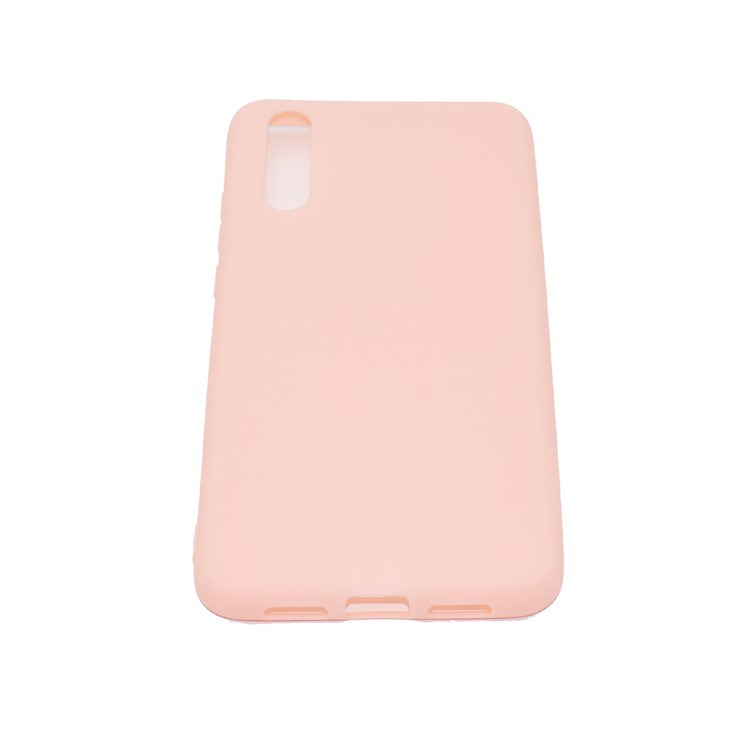 For Huawei P20 Solid Color Frosted Soft TPU Phone Case Shell - Pink