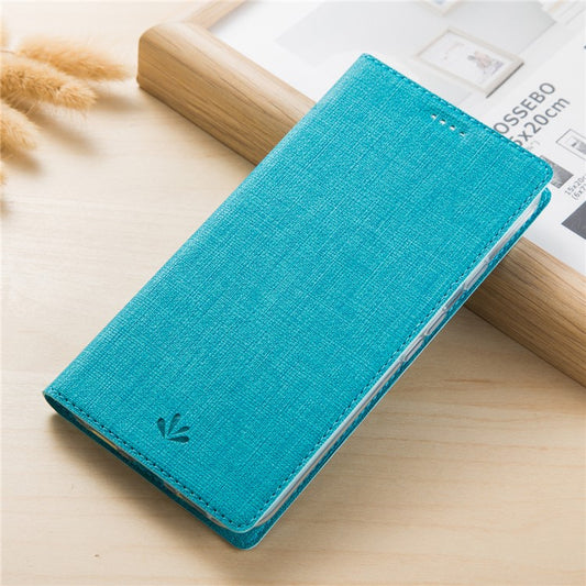 VILI DMX Auto-absorbed Leather Mobile Cover Shell with Card Slot for Huawei P20 Lite / Nova 3e - Blue