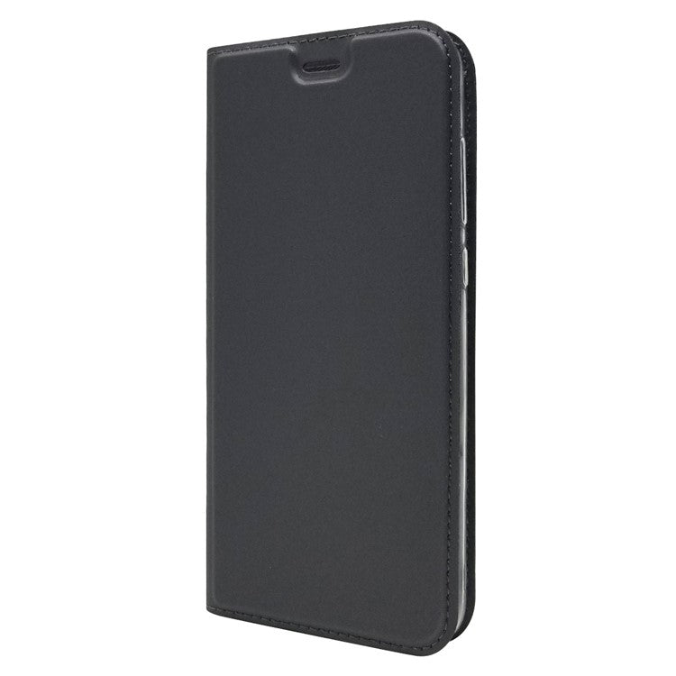Auto-absorbed Stand Leather Case with Card Slot for Huawei Honor 9 Lite/Honor 9 Youth Edition - Black