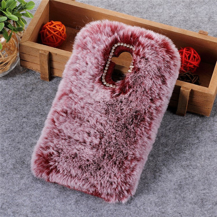 Soft Fur Coated TPU Mobile Shell for Huawei Mate 20 Lite - Red