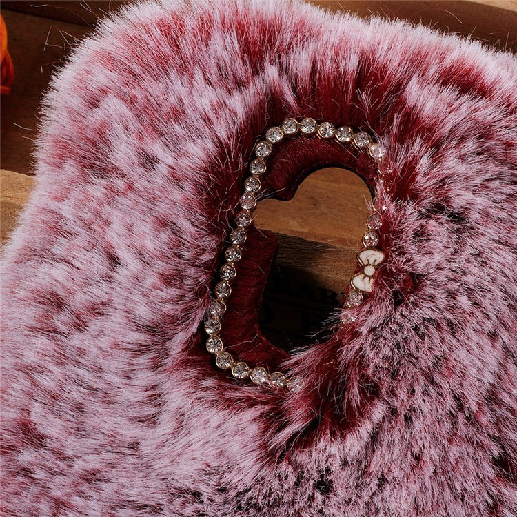 Soft Fur Coated TPU Mobile Shell for Huawei Mate 20 Lite - Red