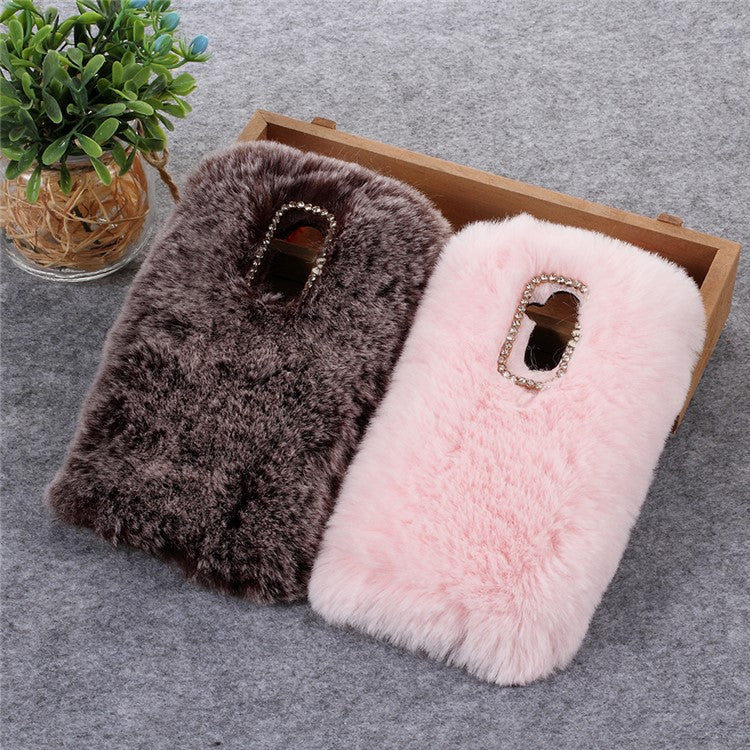 Soft Fur Coated TPU Mobile Shell for Huawei Mate 20 Lite - Red