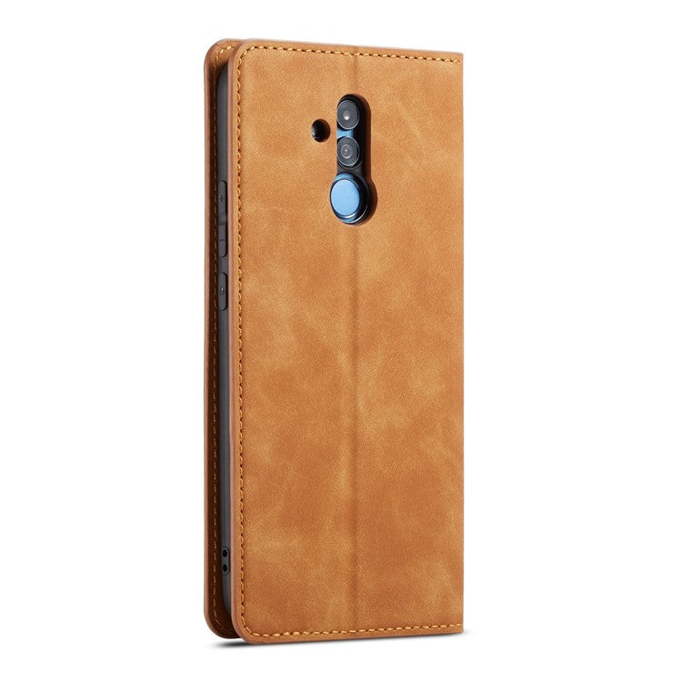 FORWENW Fantasy Series Silky Touch Leather Wallet Case for Huawei Mate 20 Lite - Brown