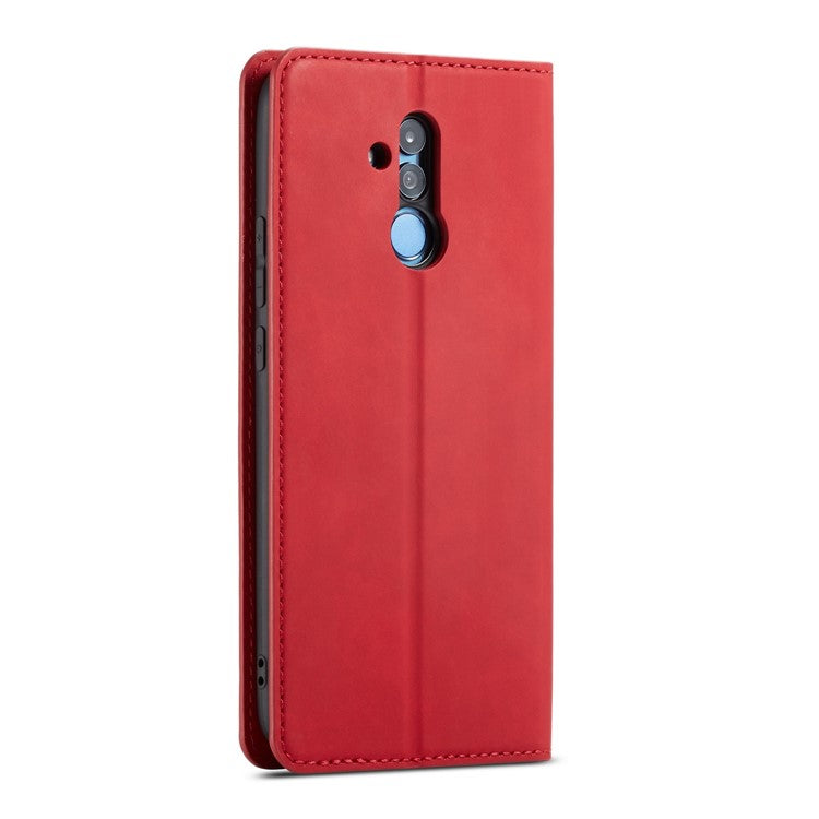 FORWENW Fantasy Series Silky Touch Leather Wallet Cover for Huawei Mate 20 Lite - Red