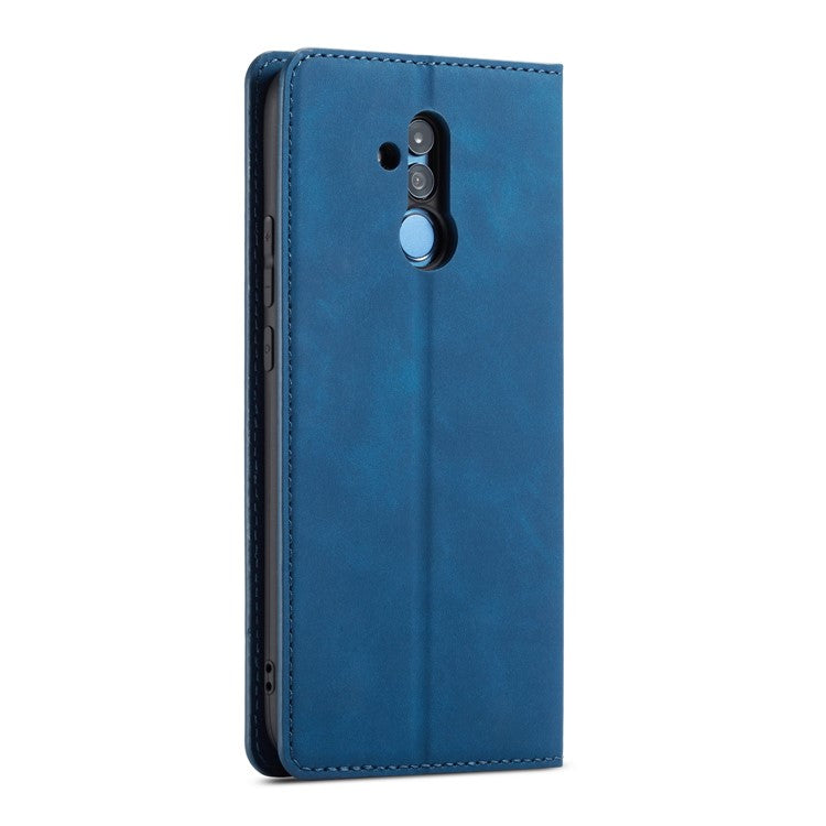FORWENW Fantasy Series Stand Silky Touch Leather Wallet Case for Huawei Mate 20 Lite - Blue
