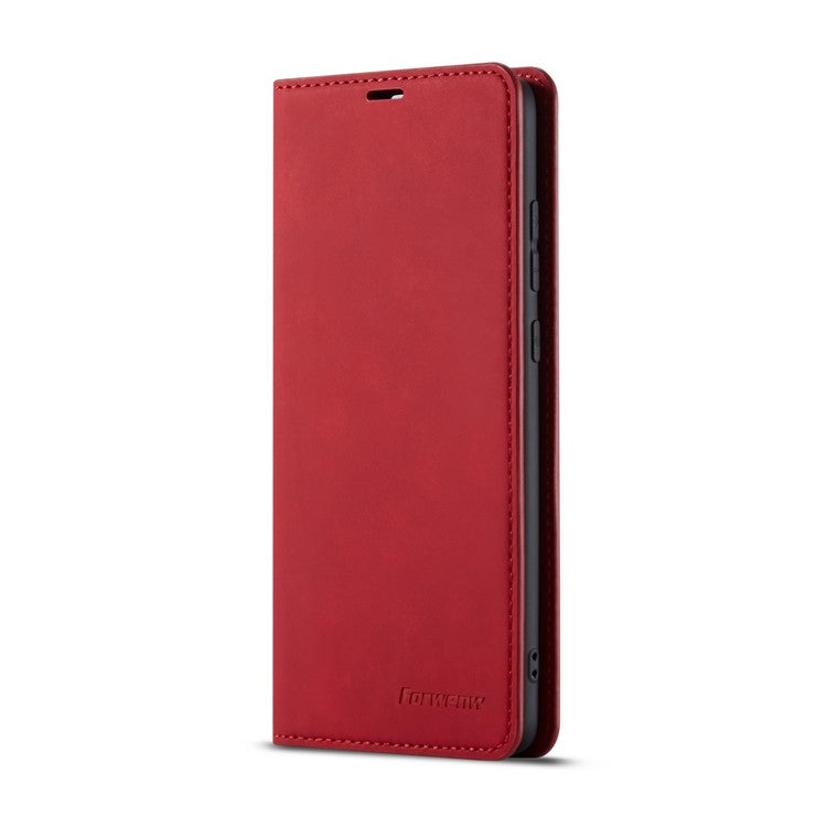 FORWENW Fantasy Series Magnetic Silky Touch Leather Wallet Case for Huawei Mate 20 - Red