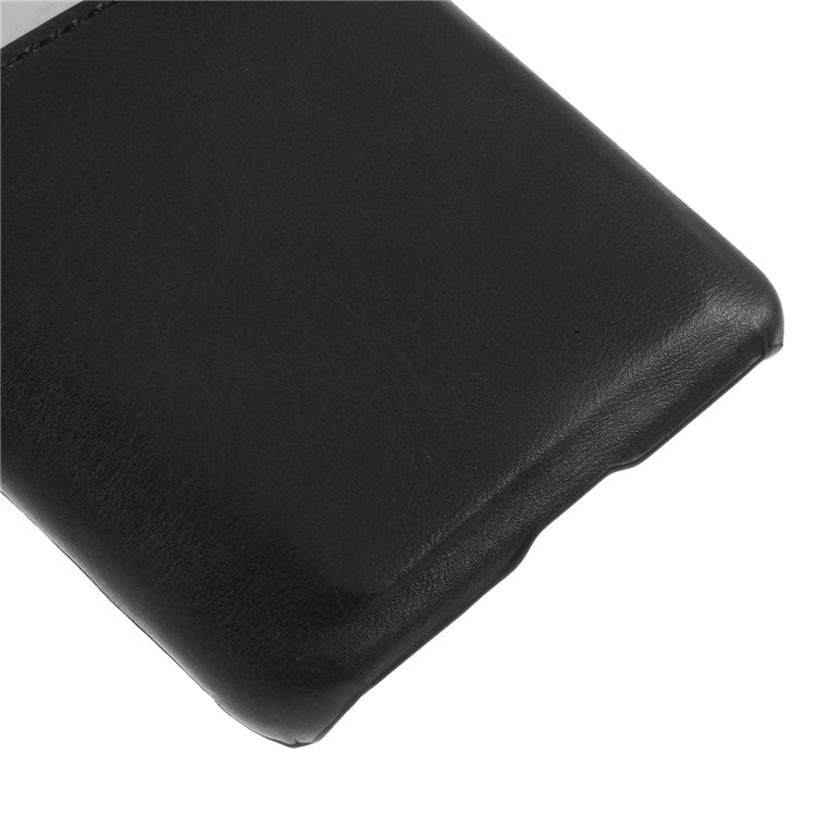 [Double Card Slots] PU Leather Coated PC Phone Cover for Huawei P30 Pro - Black