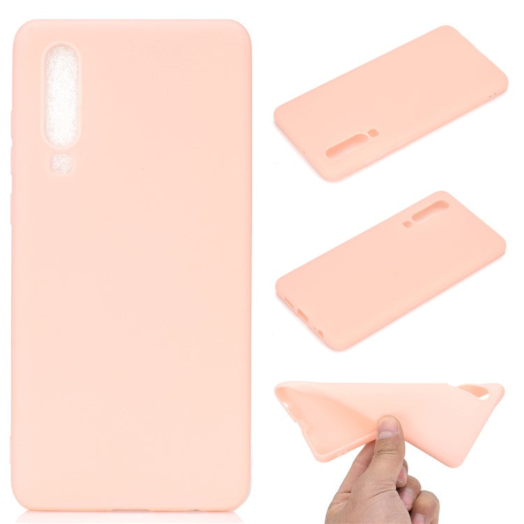 Solid Color Matte TPU Back Mobile Casing for Huawei P30 - Pink