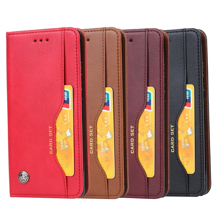 PU Leather Auto-absorbed Stand Wallet Protective Case for Huawei P30 Pro - Black