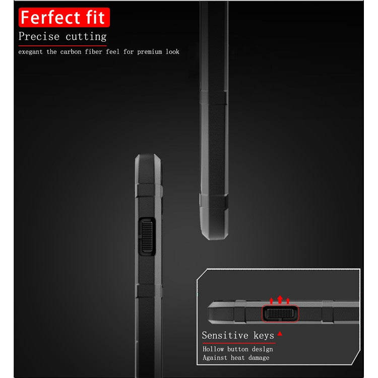 Anti-shock Square Grid Texture TPU Case for Huawei P30 Lite - Black