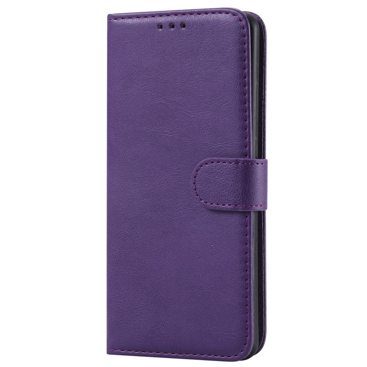 For Huawei P30 Pro Case 2 in 1 Detachable Magnetic Leather Wallet Mobile Cover with Strap - Purple