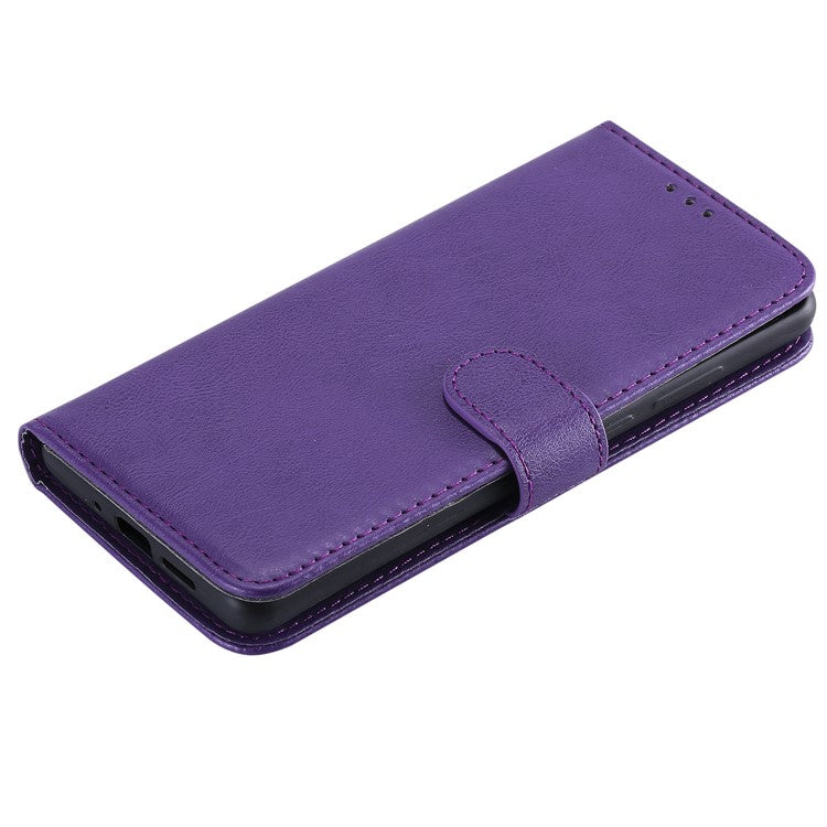 For Huawei P30 Pro Case 2 in 1 Detachable Magnetic Leather Wallet Mobile Cover with Strap - Purple