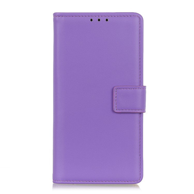Wallet Stand Leather Protective Case for Huawei Y6 (2019, with Fingerprint Sensor) / Y6 Prime (2019) - Purple
