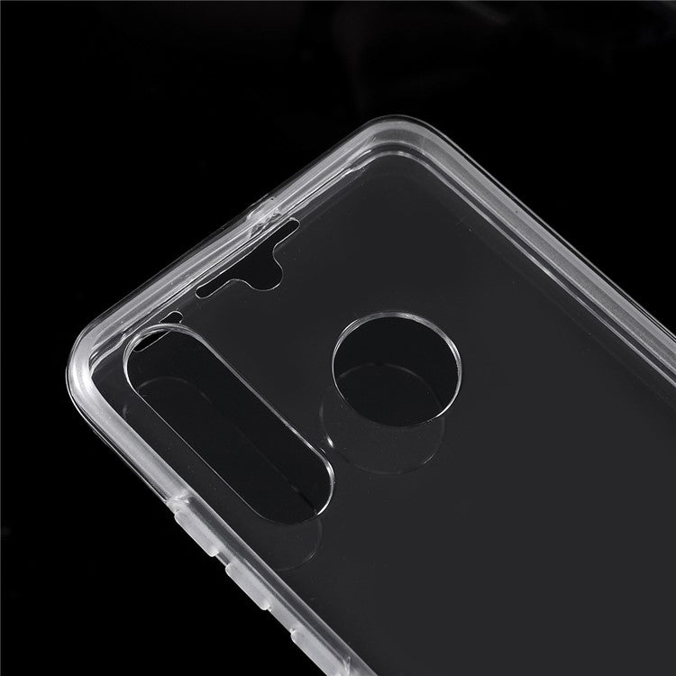 Detachable 2-in-1 Clear PC+TPU  Phone Case Cover for Huawei P30 Lite/nova 4e/P30 lite New Edition