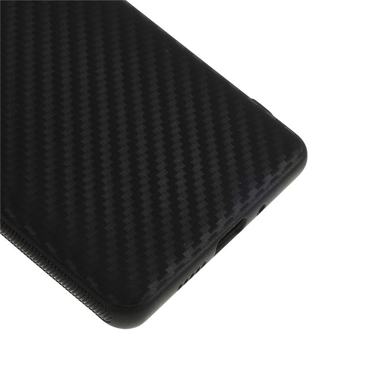 Carbon Fiber TPU Phone Casing for Huawei P30 Pro - Black