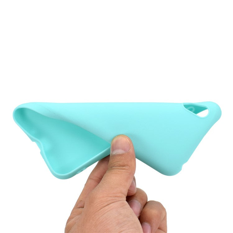 Solid Color Matte TPU Soft Mobile Phone Cover for Huawei Honor 8S / Y5 (2019) - Cyan