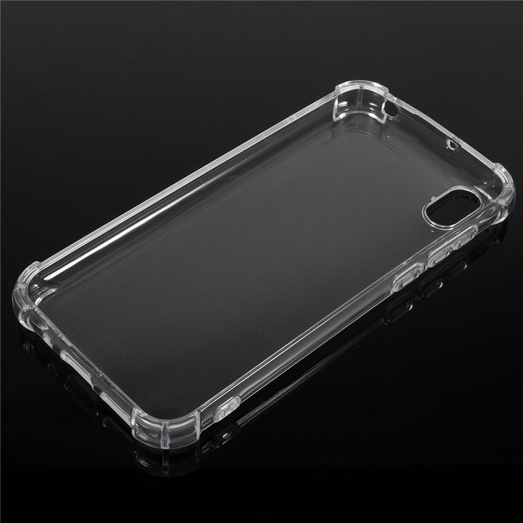 Clear Shock Absorption Soft TPU Phone Casing for Huawei Y5 (2019)/Honor 8S - Transparent