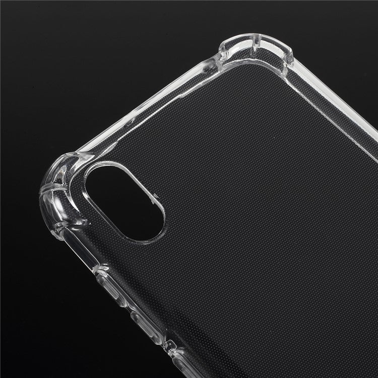 Clear Shock Absorption Soft TPU Phone Casing for Huawei Y5 (2019)/Honor 8S - Transparent