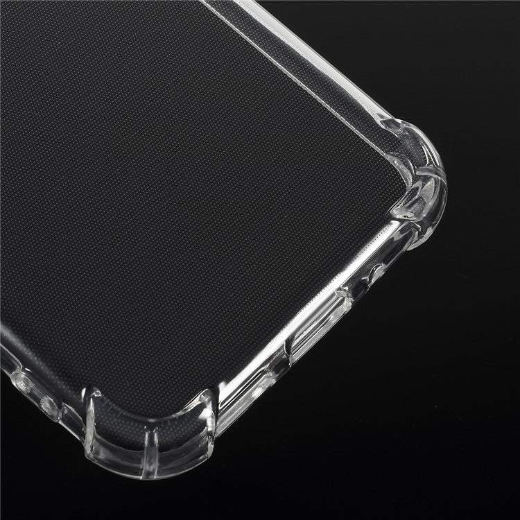 Clear Shock Absorption Soft TPU Phone Casing for Huawei Y5 (2019)/Honor 8S - Transparent