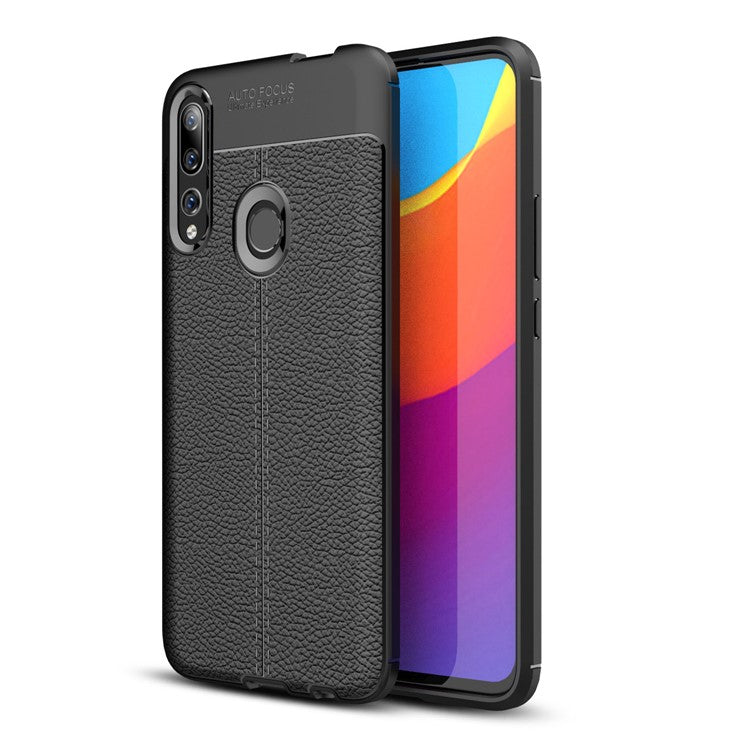 Litchi Texture TPU Case for Huawei P Smart Z / Y9 Prime (2019) / Honor 9X (Global) - Black