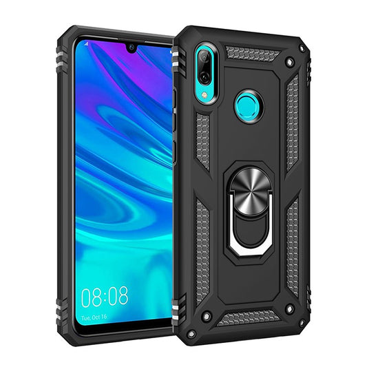 2 in 1 360 Degree TPU+PC+Metal Phone Cover with Kickstand for Huawei P Smart (2019) / Honor 10 Lite / Nova Lite 3 (Japan) - Black