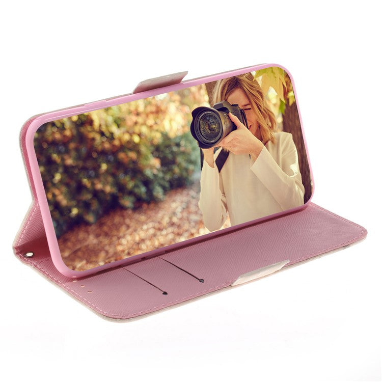 3D Light Spot Decor Pattern Printing Leather Wallet Stand Case for Huawei Honor 20S / Honor 20 / nova 5T - Susie