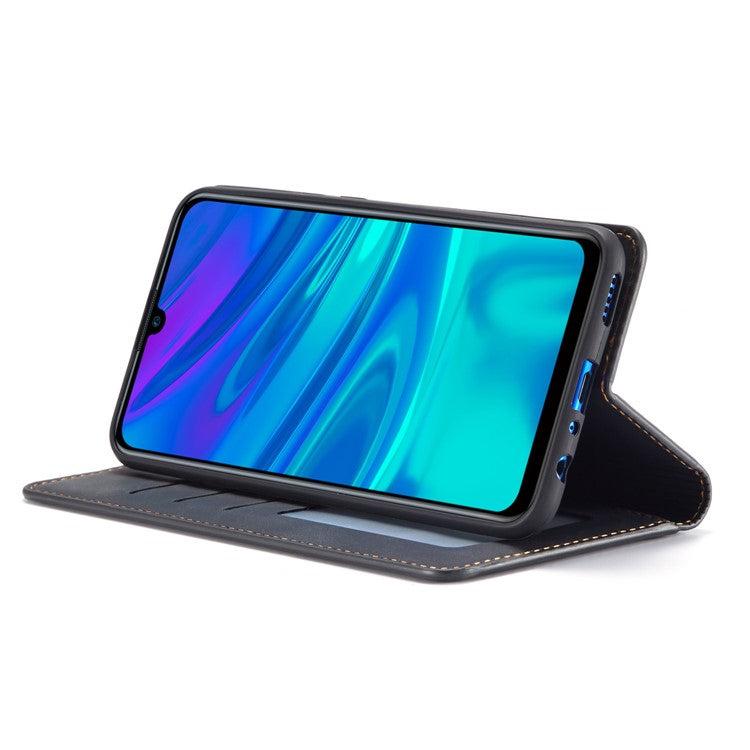 FORWENW Fantasy Series Silky Touch Leather Wallet Case for Huawei P Smart Plus 2019 / Enjoy 9s - Black