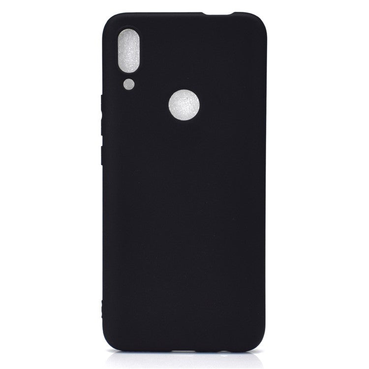 Solid Color Soft Frosted TPU Mobile Phone Shell for Huawei P Smart Z - Black