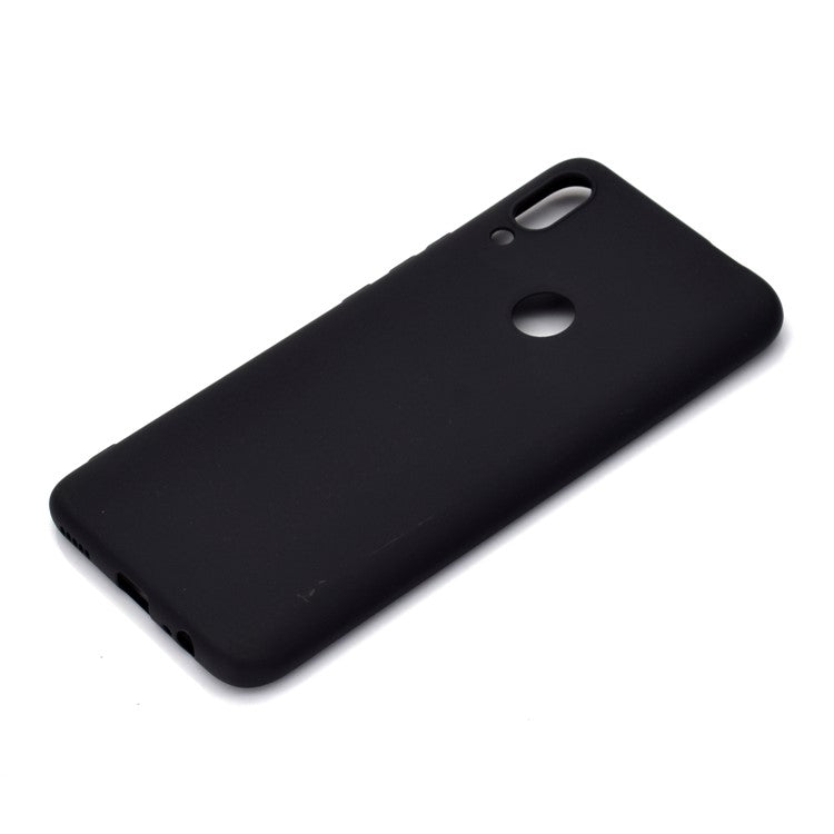 Solid Color Soft Frosted TPU Mobile Phone Shell for Huawei P Smart Z - Black