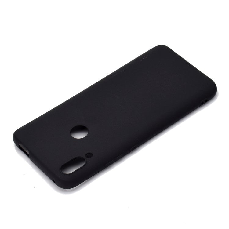 Solid Color Soft Frosted TPU Mobile Phone Shell for Huawei P Smart Z - Black