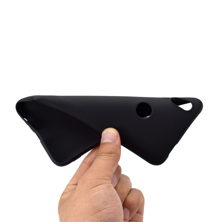 Solid Color Soft Frosted TPU Mobile Phone Shell for Huawei P Smart Z - Black