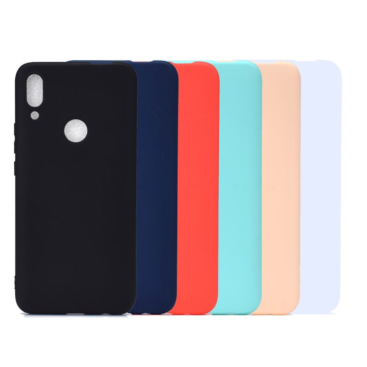 Solid Color Soft Frosted TPU Mobile Phone Shell for Huawei P Smart Z - Black
