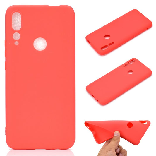 Soft Frosted Matte TPU Phone Case for Huawei Honor 9X (Global)/ Y9 Prime 2019 - Red