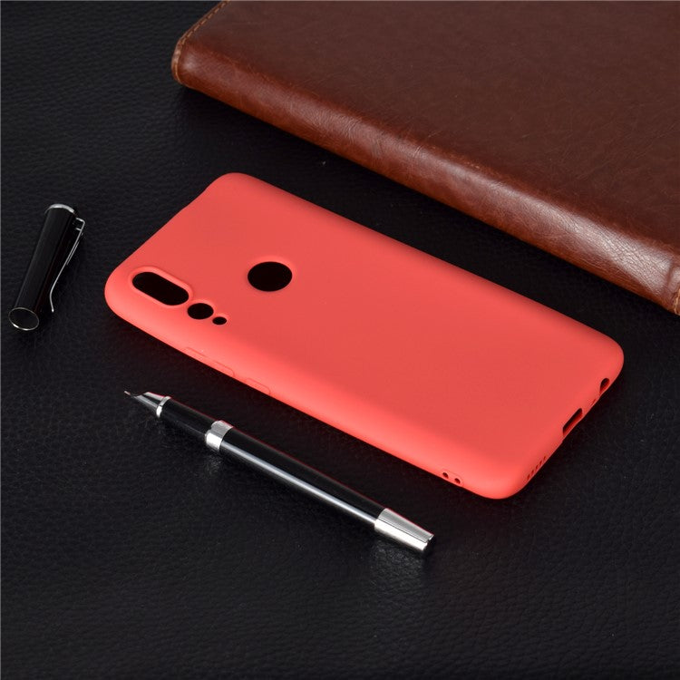 Soft Frosted Matte TPU Phone Case for Huawei Honor 9X (Global)/ Y9 Prime 2019 - Red