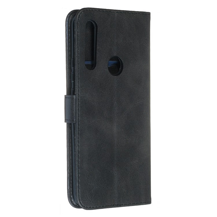 Zipper Pocket Flip Leather Wallet Case for Huawei Honor 9X (Global)/ P Smart Z/Y9 Prime/ Enjoy 10 Plus - Black