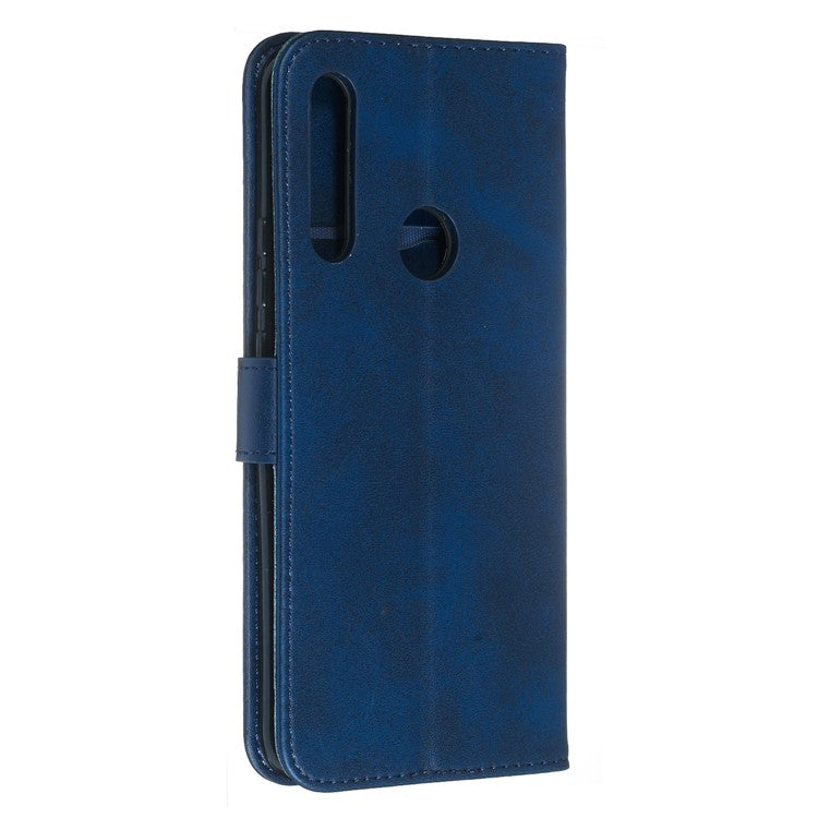 Zipper Pocket Flip Leather Wallet Case for Huawei Honor 9X (Global)/ P Smart Z/Y9 Prime/ Enjoy 10 Plus - Blue