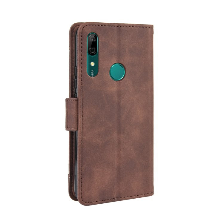 Multiple Card Slots PU Leather Cell Casing Cover for Huawei Honor 9X (Global)/ P Smart Z / Y9 Prime 2019 / Enjoy 10 Plus - Coffee