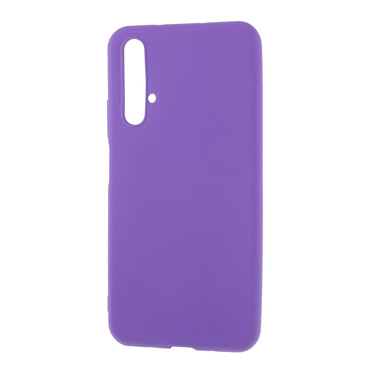 For Huawei Honor 20S / Honor 20 / Nova 5T Furry Feel Double-sided Matte TPU Case - Purple