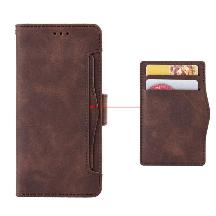 Leather Case with Multiple Card Slots for Huawei Honor 20/Honor 20S/nova 5T - Brown