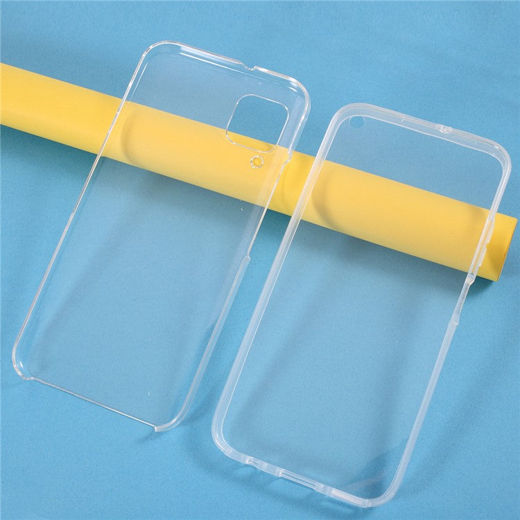 Full Coverage Hybrid PET+TPU+Acrylic Clear Protection Cover for Huawei P40 lite/nova 6 SE/nova 7i