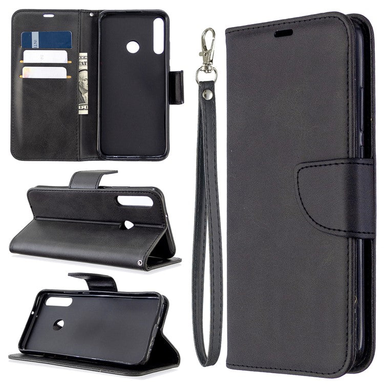 Wallet Leather Stand Case for Huawei P40 lite E / Y7p - Black