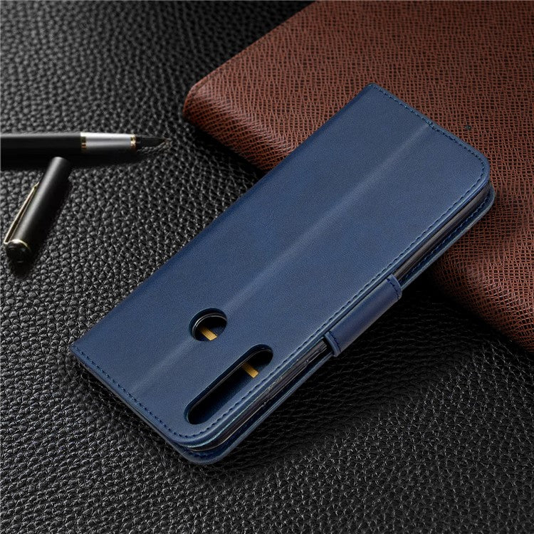 Wallet Leather Stand Case for Huawei P40 lite E / Y7p - Blue